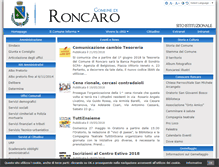 Tablet Screenshot of comune.roncaro.pv.it